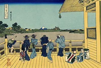 Sazai hall - Temple of Five Hundred Rakan Hokusai